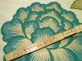 Amora Peacock 100% Silk Curtain / Upholstery Fabric